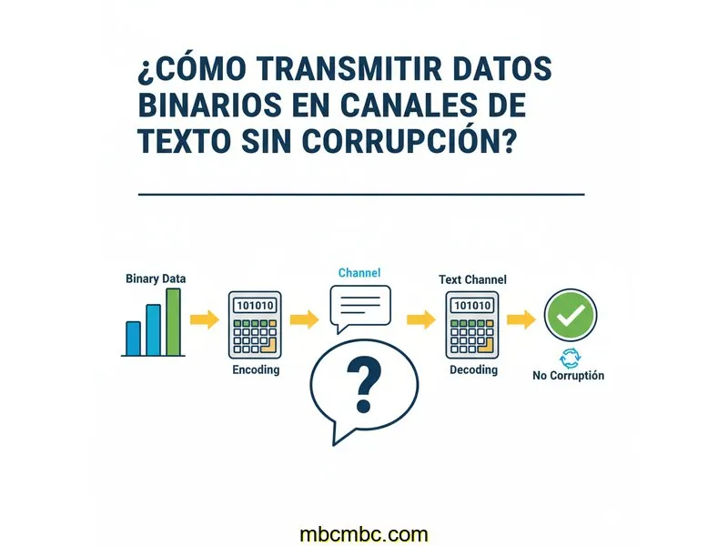 ¿Cómo Transmitir Datos Binarios en Canales de Texto Sin Corrupción?