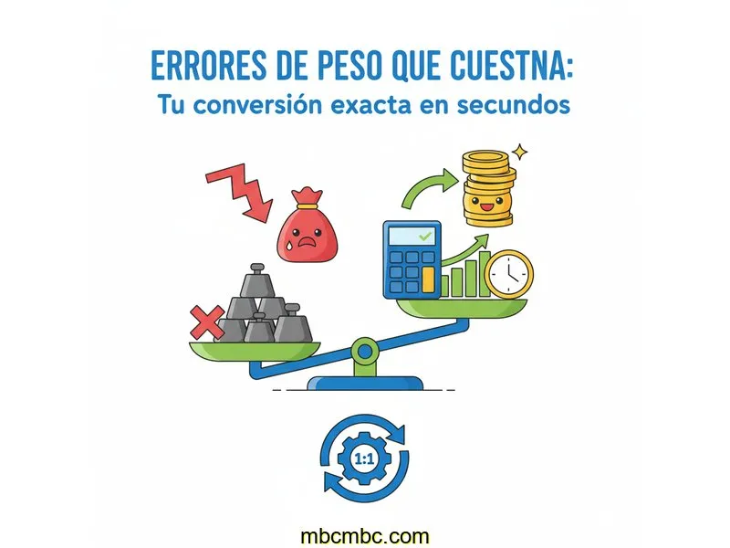 Errores de peso que cuestan: Tu conversión exacta en segundos