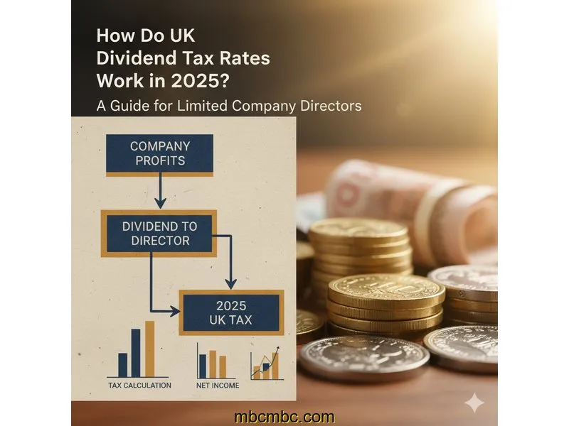 Ilustración para la guía de How Do UK Dividend Tax Rates Work in 2025? A Guide for Limited Company Directors