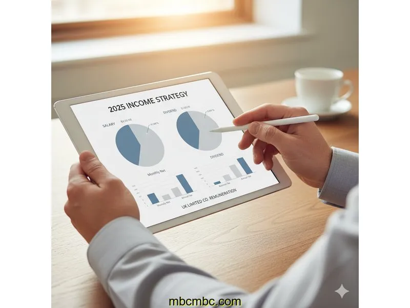 Ilustración para la guía de How to Pay Yourself from a UK Limited Company: A 2025 Salary vs. Dividend Scenario