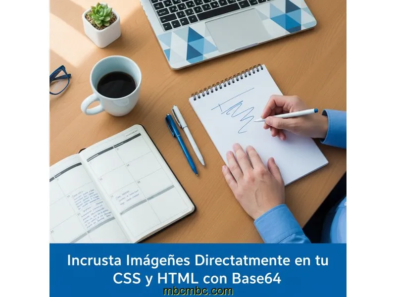 Ilustración para la guía de Incrusta Imágenes Directamente en tu CSS y HTML con Base64