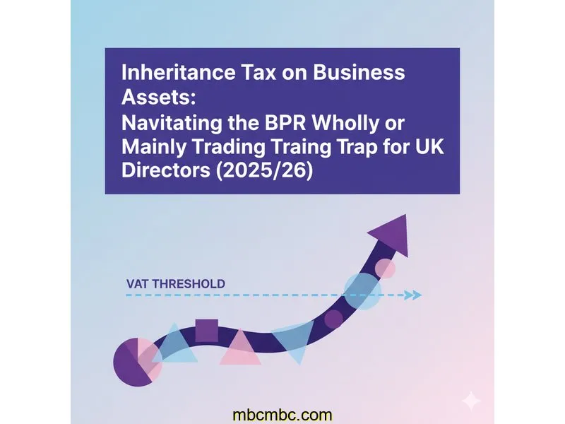 Inheritance Tax on Business Assets: Navigating the BPR 'Wholly or Mainly Trading' Trap for UK Directors (2025/26)