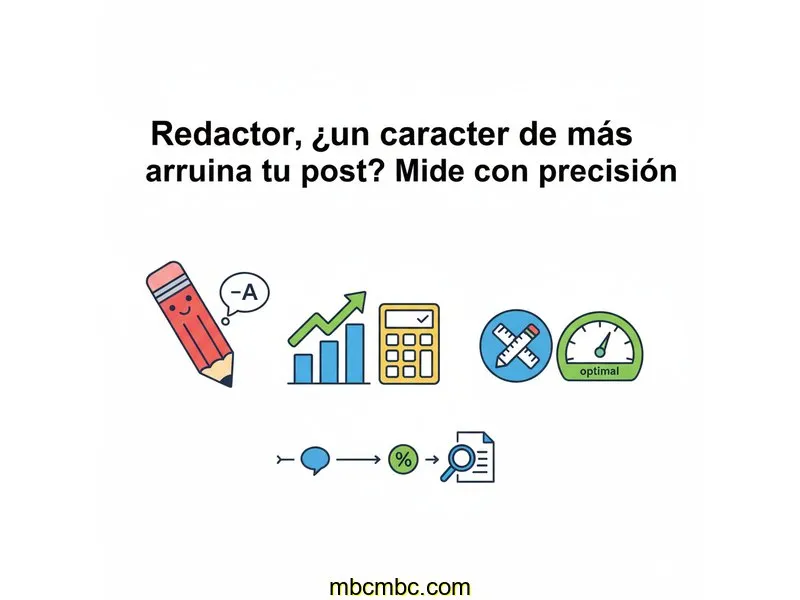 Redactor, ¿un caracter de más arruina tu post? Mide con precisión