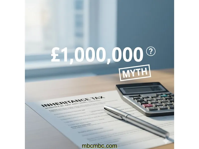 Ilustración para la guía de The £1 Million IHT Myth: A Clear Guide to the UK Residence Nil-Rate Band (RNRB)