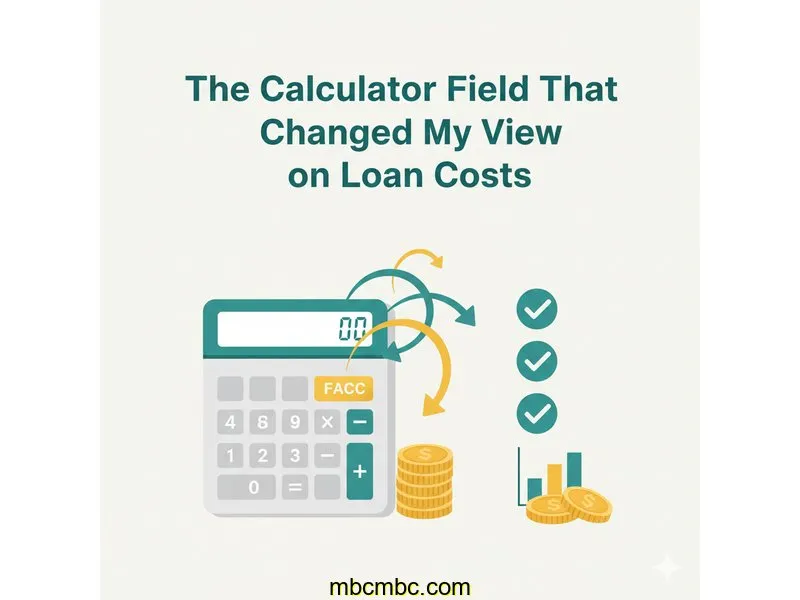 The Calculator Field That Changed My View on Loan Costs
