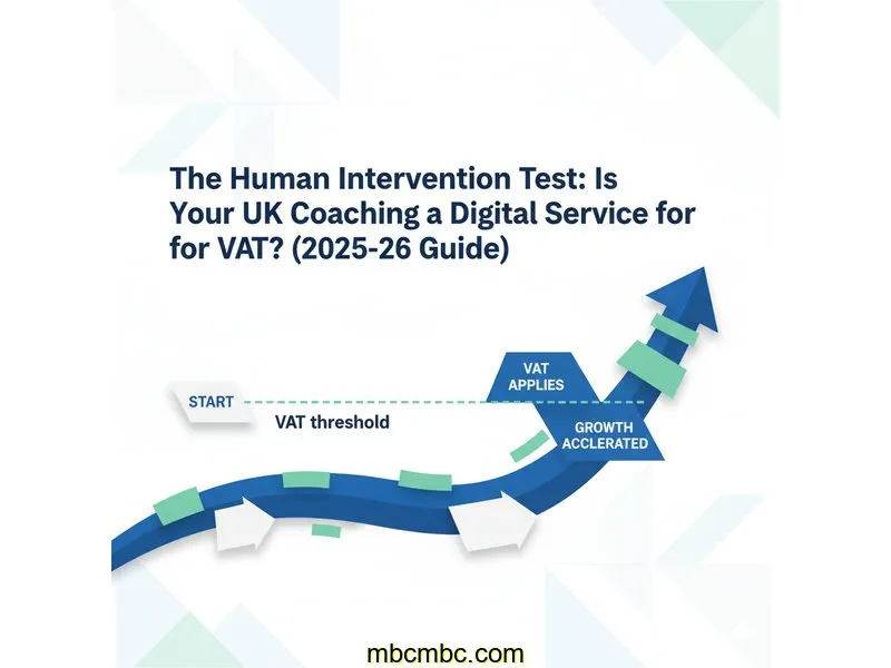 The 'Human Intervention' Test: Is Your UK Coaching a "Digital Service" for VAT? (2025-26 Guide)