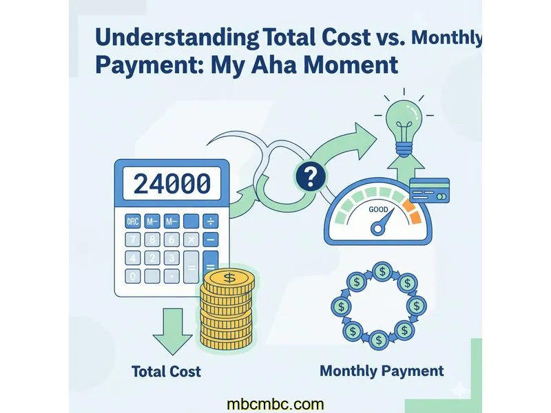 Understanding Total Cost vs. Monthly Payment: My Aha Moment
