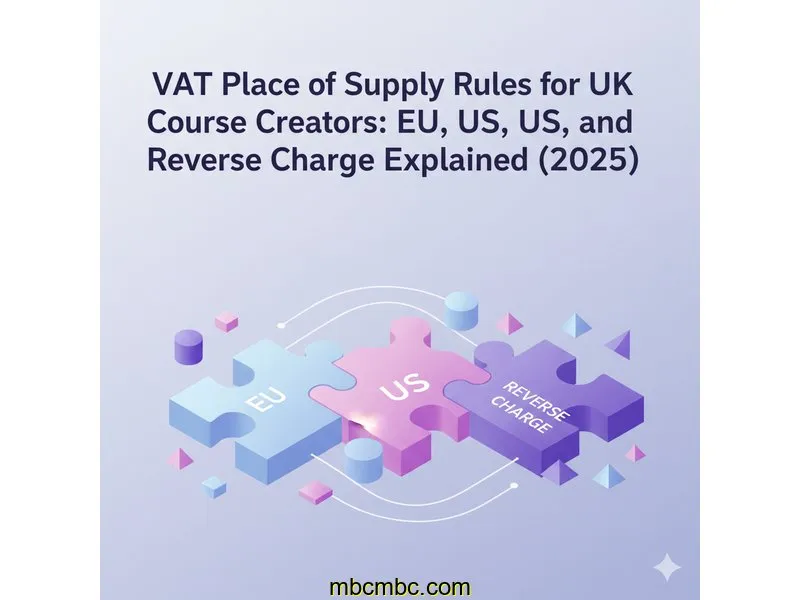 VAT Place of Supply Rules for UK Course Creators: EU, US, and Reverse Charge Explained (2025)